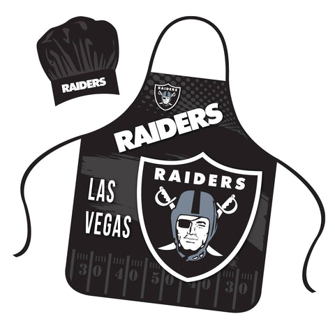 Mojo Licensing - NFL Las Vegas Raiders Apron & Hat Set