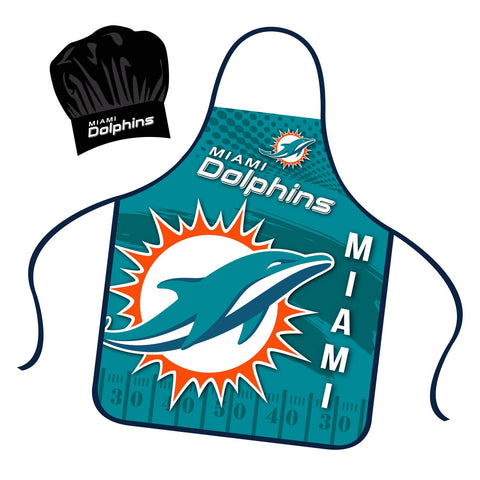 Mojo Licensing - NFL Miami Dolphins Apron & Hat Set