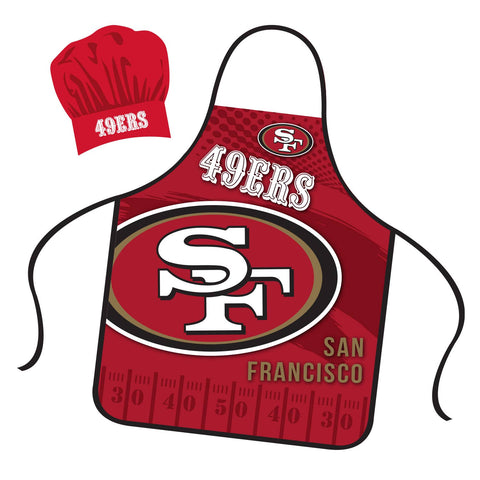 Mojo Licensing - NFL San Francisco 49ers Apron & Hat Set