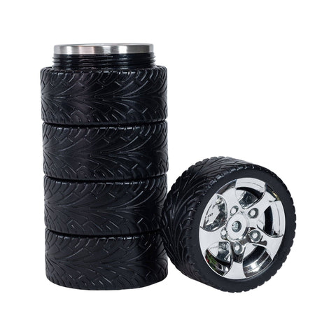 Mad Man - Stainless Steel Tire Travel Mug