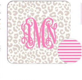 Personalized Natural Leopard Desk set