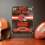 Party Animal - Cleveland Browns Embossed Metal Sign