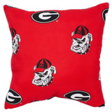 Everything Comfy - Georgia Bulldogs Decorative Pillow: Single