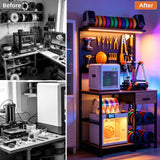 39F Inc. - 3D Printer Workstation Collection with Filament Storage: Slim Power Tower