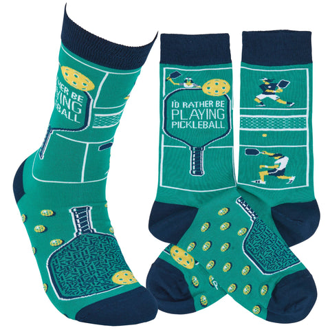 Primitives by Kathy - Rather Be Playing Pickleball Socks