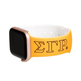 PinktownUSA - SGRHO Sorority Yellow Blue 1922 Watch Band Strap: Gold and Blue / Rhodium / Adjustable