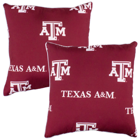 Everything Comfy - Texas A&M Aggies Decorative Pillow: Pair