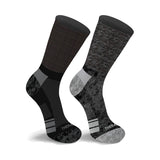Extreme Fit Wholesale - 2-Pairs: Non-Binding Loose Fit Cotton Diabetic Crew Socks
