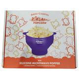 Amish Country Popcorn - Silicone Microwave Popper: Red
