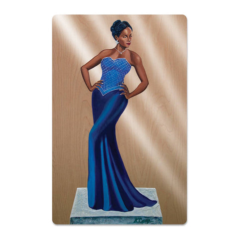 African American Expressions - DIVA BLUE MAGNET