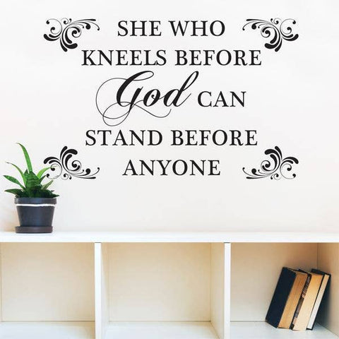African American Expressions - She Who Kneels Wall Art Decal