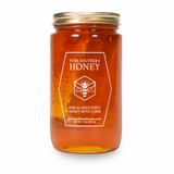 Pure Southern Honey - Honey With Comb 1 Lb (12 Jars) Raw, Unfiltered, Unheated