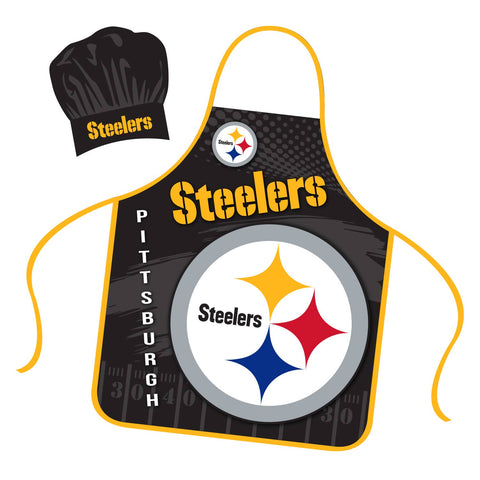 Mojo Licensing - NFL Pittsburgh Steelers Apron & Hat Set