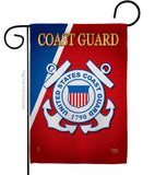 Two Group Flag Co - Coast Guard Armed Forces Military Decor Flag: Garden Flag 13" x 18.5" Only / Double Sided-Thick Fabric