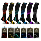 Extreme Fit Wholesale - KNEE-HIGH COMPRESSION SOCKS - ASSORTED DESIGNS: Novelty 1 / Small/Medium