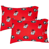 Everything Comfy - Georgia Bulldogs Pillowcase: Single / Standard