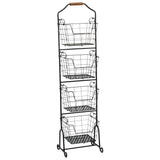 Fitz and Floyd® Mikasa® Pfaltzgraff® - Mikasa Grmt Bscs Ferme 4 Tier Market Basket Black Open Stock