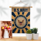 Two Group Flag Co - Navy Armed Forces Military Decor Flag: Garden Flag 13" x 18.5" Only / Double Sided-Thick Fabric