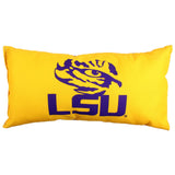 Everything Comfy - LSU Tigers 2 Sided Bolster Travel Pillow, 16" x 6", Made in the USA