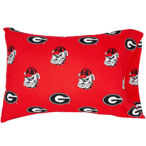 Everything Comfy - Georgia Bulldogs Pillowcase: Single / Standard