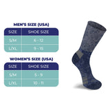 Extreme Fit Wholesale - 2-Pairs: Non-Binding Loose Fit Cotton Diabetic Crew Socks