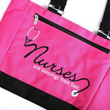 Swanson Christian Products - Tote - Nurses Are Blessings - Magenta