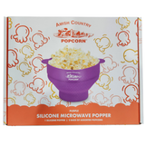 Amish Country Popcorn - Silicone Microwave Popper: Purple
