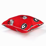 Everything Comfy - Georgia Bulldogs Decorative Pillow: Single