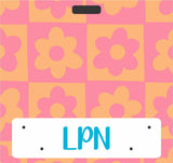 OUTSIDE THE BOX, LLC - Badge Buddies Horizontal Checkered: Badge Buddy Horizontal Checkered MA
