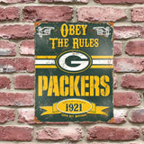 Party Animal - Green Bay Packers Embossed Metal Sign