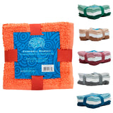 Arkwright Home - Pack of 6 Campbell Ramsey Washcloths 12x12 - Assorted Colors