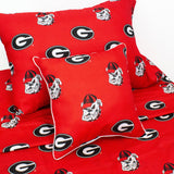Everything Comfy - Georgia Bulldogs Decorative Pillow: Single