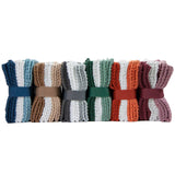 Arkwright Home - Pack of 6 Campbell Ramsey Washcloths 12x12 - Assorted Colors