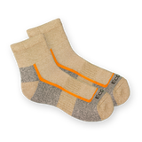 Cutieful - Ecosox Diabetic Half-Cushioned Quarter Hiker - Medium: Tan/Grey-0