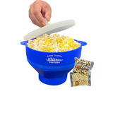 Amish Country Popcorn - Silicone Microwave Popper: Purple