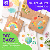 INCA PAPER - (10 pc) 10" x 5" x 13" Kraft Paper Bags