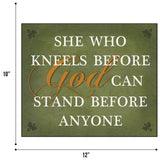 African American Expressions - She Who Kneels Wall Plaque