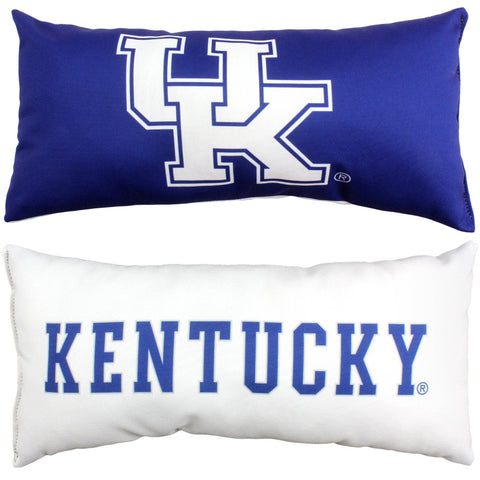 Everything Comfy - Kentucky Wildcats 2 Sided Bolster Travel Pillow, 16" x 6", Made in the USA