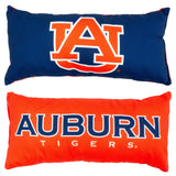 Everything Comfy - Auburn Tigers 2 Sided Bolster Travel Pillow, 16" x 6", Made in the USA