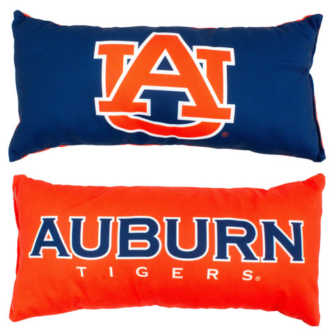 Everything Comfy - Auburn Tigers 2 Sided Bolster Travel Pillow, 16" x 6", Made in the USA