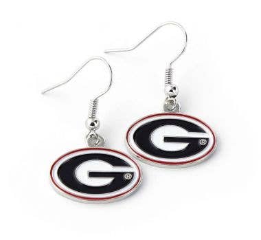 Aminco USA - NCAA Georgia Bulldogs Logo Dangle Earrings