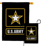 Two Group Flag Co - US Army Armed Forces Military Decor Flag: Garden Flag 13" x 18.5" Only / Double Sided-Thick Fabric