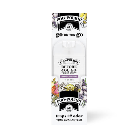 ~Pourri - Poo~Pourri 1oz Pocket Sprayer 32ct 4 Tray - Lavender Vanilla