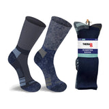 Extreme Fit Wholesale - 2-Pairs: Non-Binding Loose Fit Cotton Diabetic Crew Socks