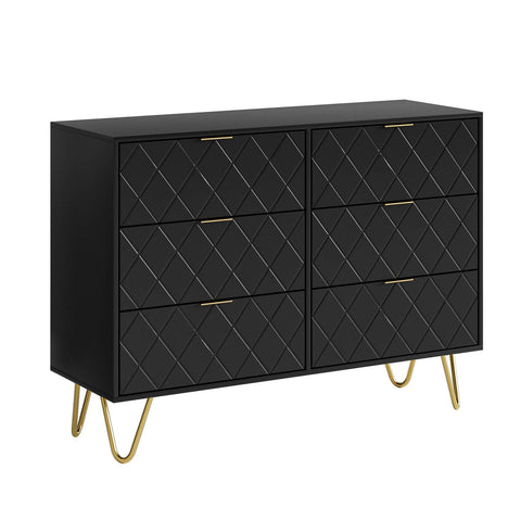 Three Star IM/EX Inc. - 35.5X23.5X13.5 4 DRAWER BLK CURIO