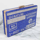 3AM BY H&D ACCESSORIES - Rhinestone Fashion Express Clutch: Multicolor