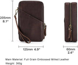 VIGOR - Travel Tech Case Leather Electronics Accessories Storage Box: 1 Bag