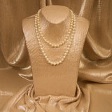 SP Sophia Collection - Elegant 16-inch 8mm Single Strand Pearl Necklace: Cream