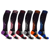 Extreme Fit Wholesale - KNEE-HIGH COMPRESSION SOCKS - ASSORTED DESIGNS: Novelty 1 / Large/XL
