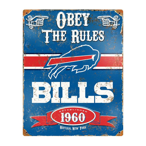 Party Animal - Buffalo Bills Embossed Metal Sign